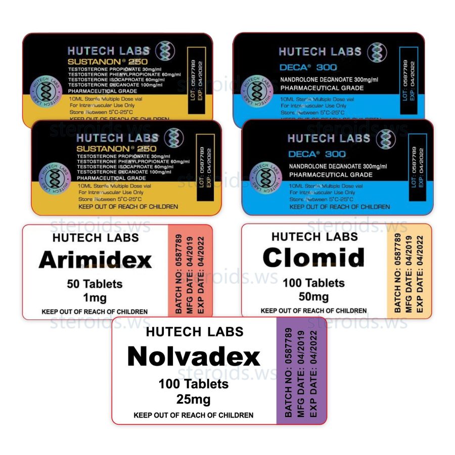 Pacchetto di massa - avanzato - 8 settimane (Sustanon - Deca) Hutech Labs