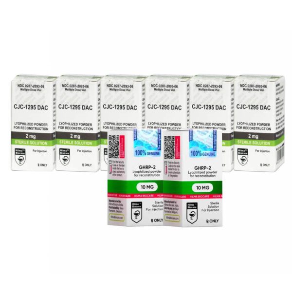 Opakowanie Peptides nagroda masowa intermédiaire GHRP 2 CJC 1295 DAC Hilma Biocare (12 semainów)
