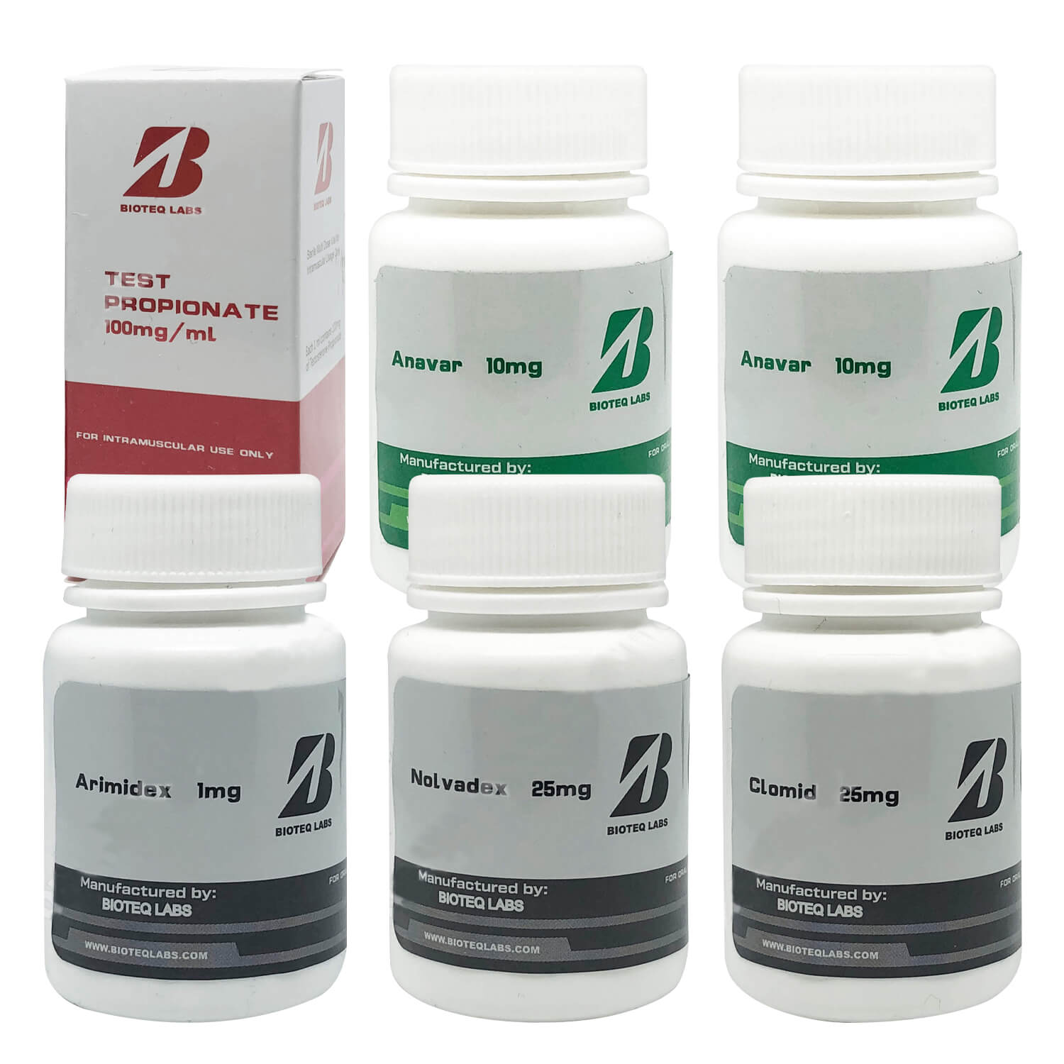 Paquete de potencia Anavar Test P 6 semanas Bioteq labs