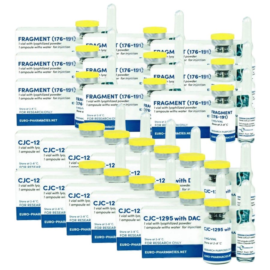 Pacchetto di peptidi Bulking Intermediate - 12 settimane (GHRP-6 / CJC 1295 DAC) Farmacie europee