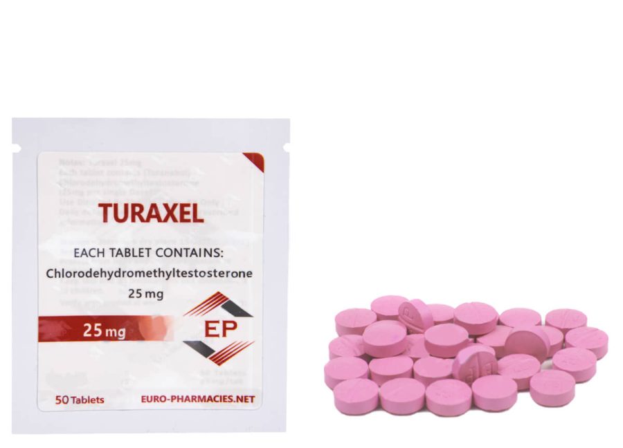 Turaxel 25 (Turanabol) -- 25mg/scheda -50 compresse/borsa - Euro farmacie