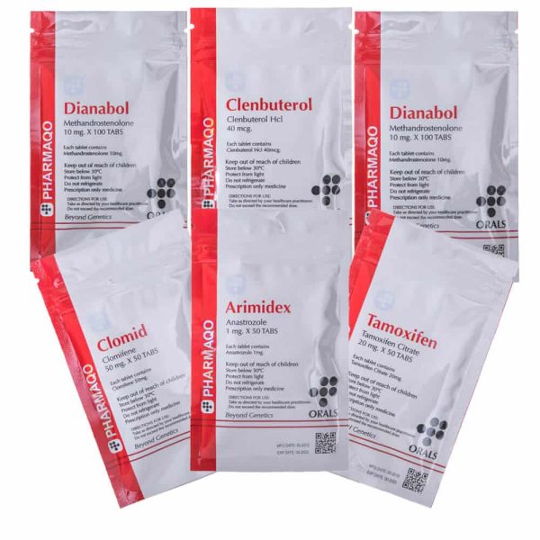 Balíček libové hmoty - 8 týdnů (Dianabol/Clenbuterol) Pharmaqo Labs