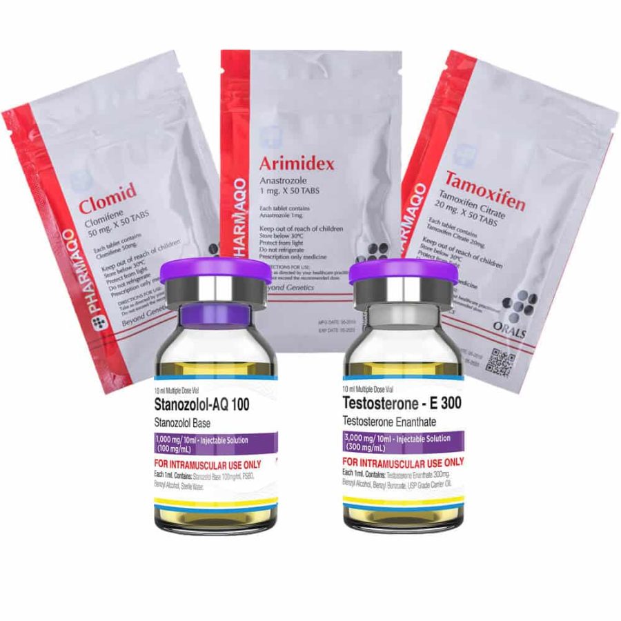 Pacchetto per l'aumento di massa magra di livello 3 INIEZIONE DI ENANTATO WINSTROL PROTEZIONE PCT 8 settimane Pharmaqo Labs 1