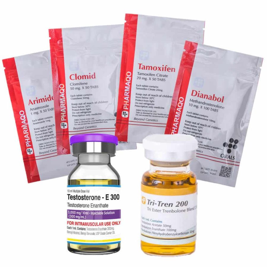 9 balení pro nárůst svalové hmoty ORAL INJECT DIANABOL TEST E TRI TREN 10 týdnů Pharmaqo Labs