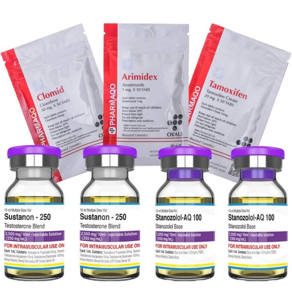 Pacchetto massa magra - 8 settimane (Sustanon+Winstrol) PHARMAQO LABS