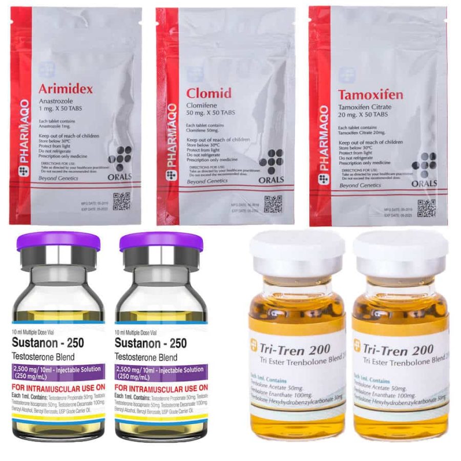 Pack de prise de masse sèche Pharmaqo Labs NIVEAU II INJECT Sustanon Tri Tren 10 semaines