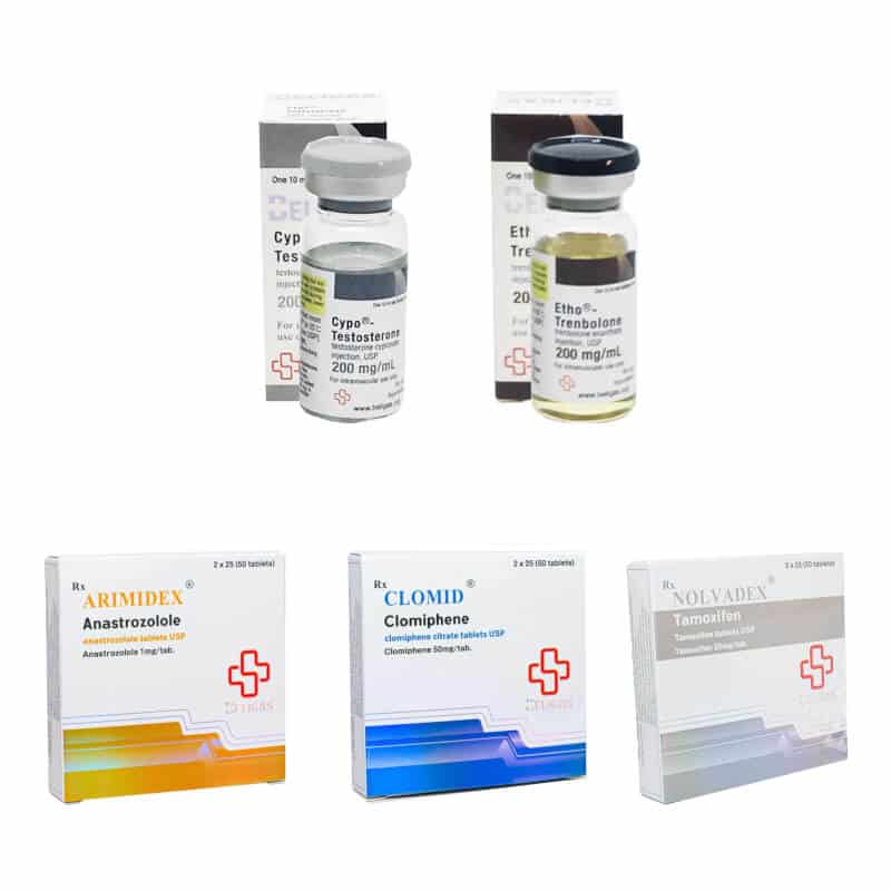 PACK PRIX DE MASSE SECHE Testostérone Cypionate Trenbolone Enanthate 10 semaines Beligas Pharmaceuticals International