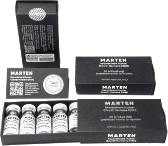 Somatropina HGH / Polvere (10 UI x 5 fiale / 50 UI) - Marten