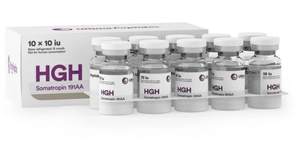 Ultima-HGH 10 x 10 UI - 10 flacons x 10 UI - UltimaPeptides World