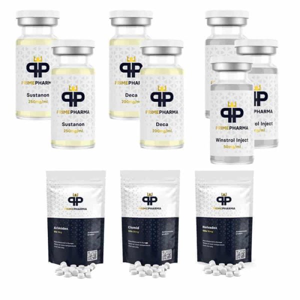 Pack Lean Mass INJECT - 8 weeks (Sustanon/Deca/Winstrol) Prime Pharma