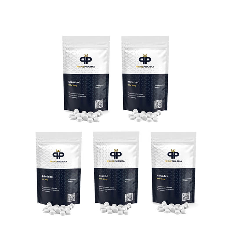 Pack prise de masse seche Steroides oraux Dianabol Winstrol 4 semaines PRIME PHARMA