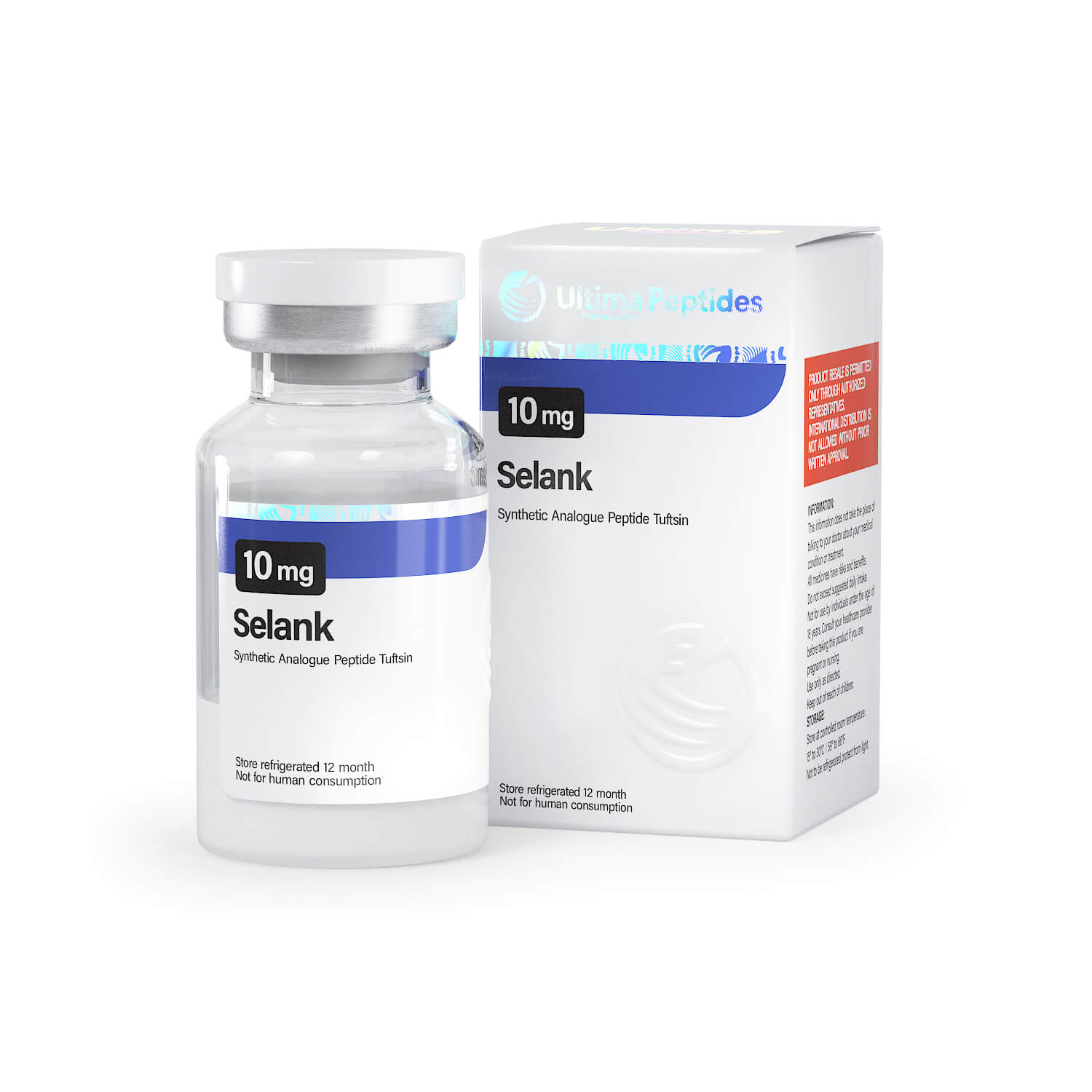 Ultima-Selank 10mg (1 injectieflacon x 10 mg) - UltimaPeptides